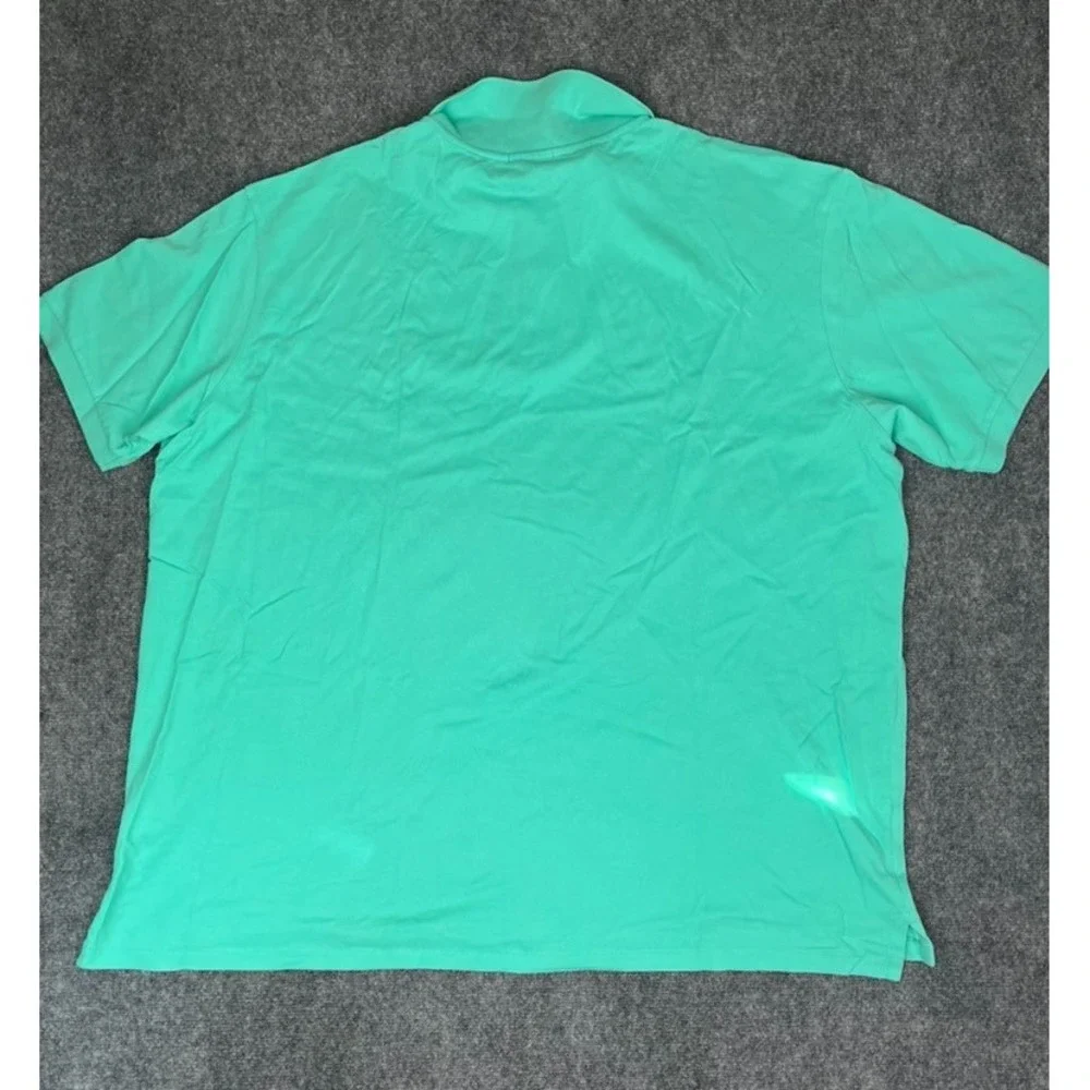 Polo Ralph Lauren Polo Shirt Mens Green Short Sleeve 100% Cotton Preppy Size 4XB
